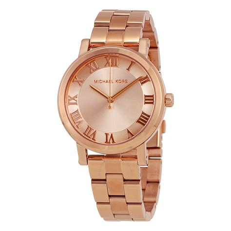 michael kors norie rose gold watch|rose gold mk watch cheap.